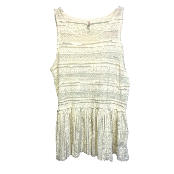 Intimately Free People Sheer Lace Tank Top Tunic M - Picture 2 of 9